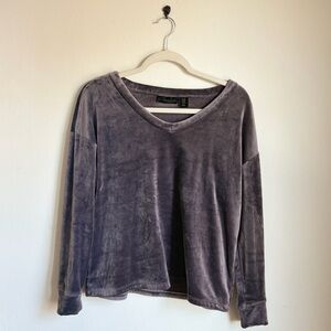 House of Harlow Velvet Velour Long Sleeve